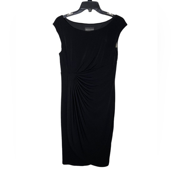 Connected Faux Wrap Cocktail / Perfect Little Black Dress - Picture 1 of 12